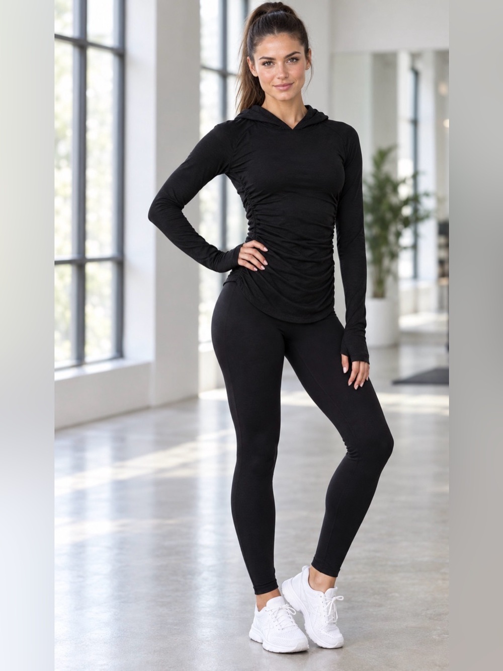 Free People Movement rush sides hoodie